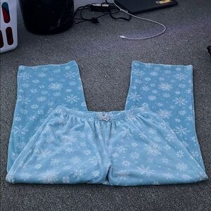 Cozy Blue Snowflake Pajama Pants